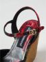 Dolce & Gabbana Rode Bloe Sleehak Sandalen - Thumbnail 2