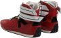 Dolce & Gabbana Rode Gewatteerde Leren Veterschoenen - Thumbnail 2