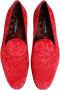 Dolce & Gabbana Rode Jacquard Loafers voor Formele Gelegenheden - Thumbnail 2