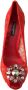 Dolce & Gabbana Rode Taormina Kant Kristal Hakken Pumps Rood Dames - Thumbnail 11