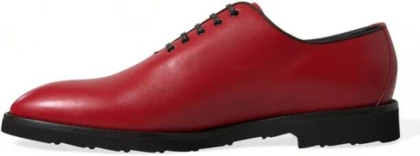 Dolce & Gabbana Rode leren Oxford jurkschoenen Red Heren