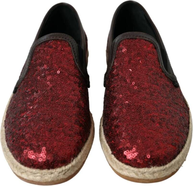 Dolce & Gabbana Rode Loafers Heren Schoenen Red Heren