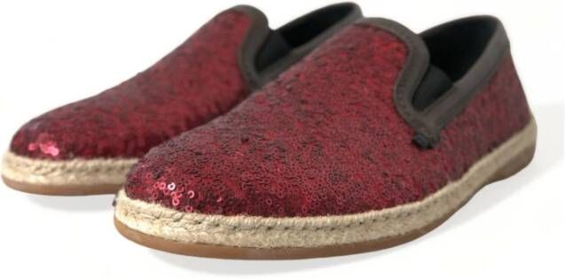 Dolce & Gabbana Rode Loafers Heren Schoenen Red Heren