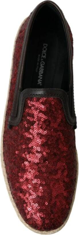 Dolce & Gabbana Rode Loafers Heren Schoenen Red Heren