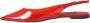 Dolce & Gabbana Rode PVC Slingback Flats Schoenen Red Dames - Thumbnail 16
