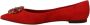 Dolce & Gabbana Rode Suède Kristal Loafers Flats Schoenen Red Dames - Thumbnail 22