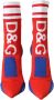 Dolce & Gabbana Rood Blauw Stretch Sok Stijl Enkellaarsjes Multicolor Dames - Thumbnail 2