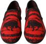 Dolce & Gabbana Rood Zwart Luipaard Loafers Sneakers Schoenen Multicolor Heren - Thumbnail 34