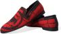 Dolce & Gabbana Rood Zwart Luipaard Loafers Sneakers Schoenen Multicolor Heren - Thumbnail 39