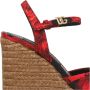 Dolce & Gabbana Rose Red Lolita Bloe Sleehak Sandalen - Thumbnail 2