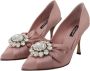 Dolce & Gabbana Roze Bow Heels Pumps met Kristal Detailing Pink Dames - Thumbnail 8