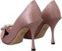 Dolce & Gabbana Roze Bow Heels Pumps met Kristal Detailing Pink Dames - Thumbnail 9
