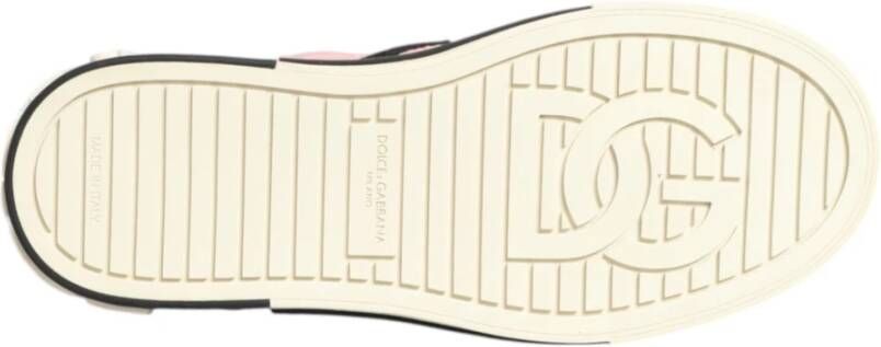 Dolce & Gabbana Roze Gewatteerde Slip-On Sneaker Schoenen