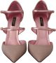 Dolce & Gabbana Roze glitter sandalen met bandjes Mary Jane schoenen - Thumbnail 4