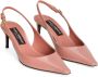 Dolce & Gabbana Stilet slingback pumps in kalfsleer Pink Dames - Thumbnail 7