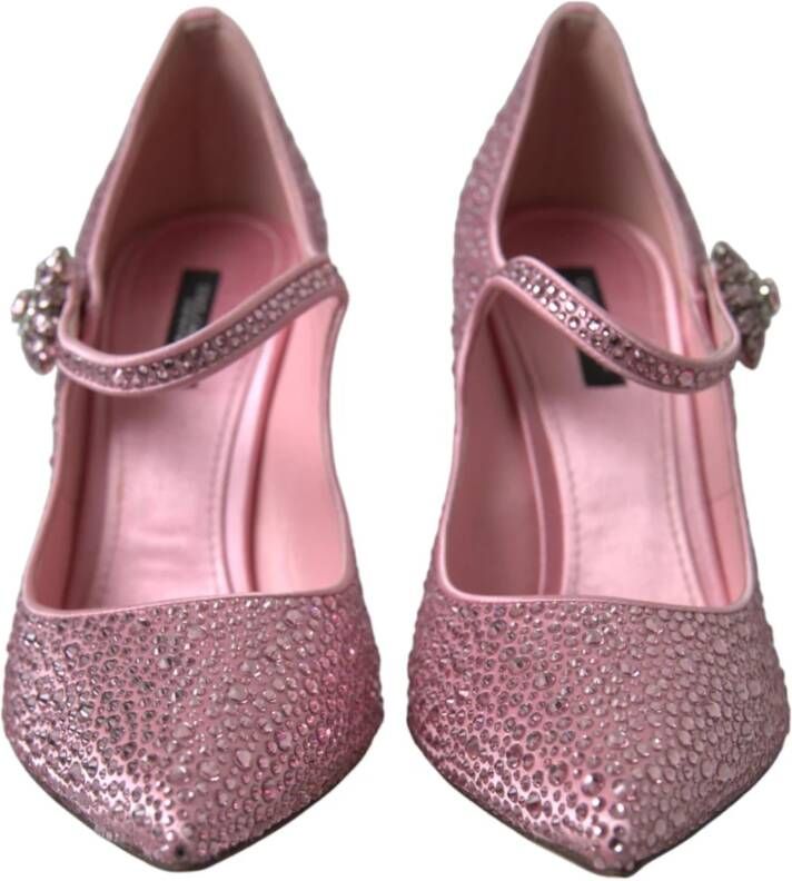 Dolce & Gabbana Roze Kristal Hakken Pumps Pink Dames