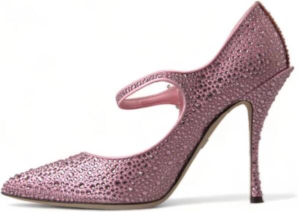 Dolce & Gabbana Roze Kristal Hakken Pumps Pink Dames