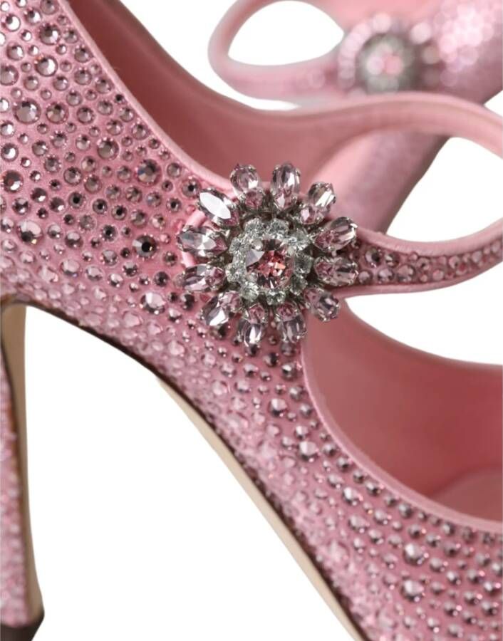 Dolce & Gabbana Roze Kristal Hakken Pumps Schoenen Pink Dames