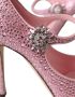Dolce & Gabbana Roze Kristal Hakken Pumps Schoenen Pink Dames - Thumbnail 8