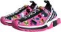 Dolce & Gabbana Roze Sorrento Crystals Lage Sneakers Pink Dames - Thumbnail 3