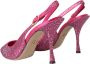 Dolce & Gabbana Roze Kristal Slingback Hakken Sandalen Pink Dames - Thumbnail 31