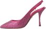 Dolce & Gabbana Roze Kristal Slingback Hakken Sandalen Pink Dames - Thumbnail 32