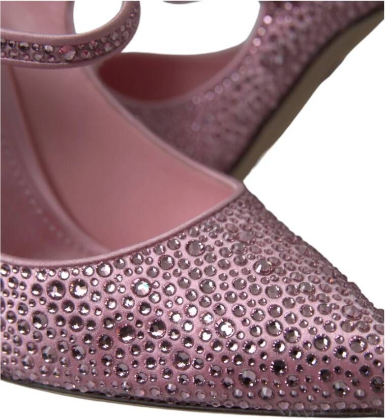 Dolce & Gabbana Roze Kristal Statement Pumps Pink Dames