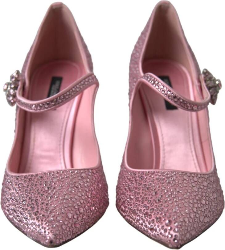 Dolce & Gabbana Roze Kristal Statement Pumps Pink Dames