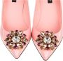 Dolce & Gabbana Roze kristalversierde suède pumps Pink Dames - Thumbnail 3