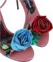 Dolce & Gabbana Roze lakleren sandalen met bloemenborduursel Pink Dames - Thumbnail 5