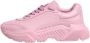 Dolce & Gabbana Roze Leren Lage Sneakers - Thumbnail 2