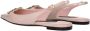 Dolce & Gabbana Roze Leren Sandaal met Logo - Thumbnail 2