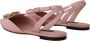 Dolce & Gabbana Pink Leather Slingbacks Crystal Pumps Shoes Roze Dames - Thumbnail 5
