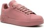 Dolce & Gabbana Roze Leren Sneakers Pink Dames - Thumbnail 4