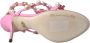 Dolce & Gabbana Roze Leren Versierde Hakken Sandalen Pink Dames - Thumbnail 6