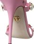 Dolce & Gabbana Roze Leren Versierde Hakken Sandalen Pink Dames - Thumbnail 7