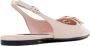 Dolce & Gabbana Gouden Metalen Logo Slingback Ballet Flats Pink Dames - Thumbnail 5