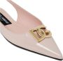 Dolce & Gabbana Gouden Metalen Logo Slingback Ballet Flats Pink Dames - Thumbnail 9