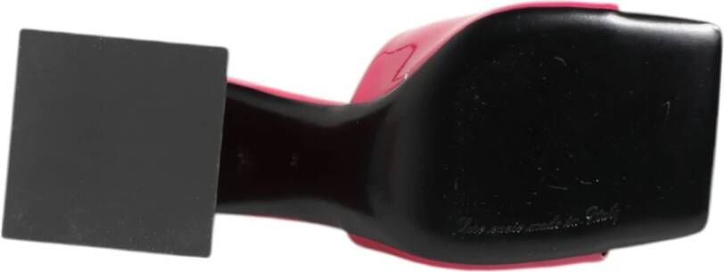 Dolce & Gabbana Roze Open Teen Blokhak Sandalen