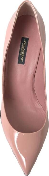 Dolce & Gabbana Roze Patent Leren Stiletto Pumps Pink Dames