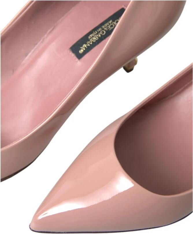 Dolce & Gabbana Roze Patent Leren Stiletto Pumps Pink Dames
