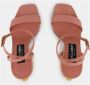 Dolce & Gabbana Roze Patentleren Sandalen met Sculpturale Hak - Thumbnail 2
