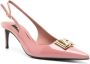 Dolce & Gabbana Roze Patentleren Slingback Hakken Pink Dames - Thumbnail 2