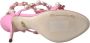 Dolce & Gabbana Roze Leren Versierde Hakken Sandalen Pink Dames - Thumbnail 14