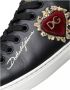 Dolce & Gabbana Sacred Heart Lace-Up Sneakers Zwart Goud Black Dames - Thumbnail 10