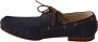 Dolce & Gabbana Blauwe lederen veterschoenen heren casual bootschoenen - Thumbnail 3