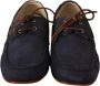 Dolce & Gabbana Blauwe lederen veterschoenen heren casual bootschoenen - Thumbnail 7