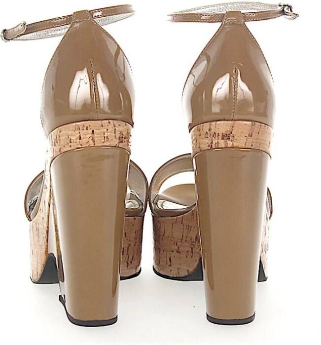 Dolce & Gabbana Sandalen met hoge hakken Beige Dames