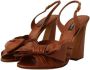 Dolce & Gabbana Brown Leather Ankle Strap Heels Sandals Shoes Brown Dames - Thumbnail 3