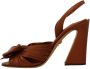 Dolce & Gabbana Brown Leather Ankle Strap Heels Sandals Shoes Brown Dames - Thumbnail 4